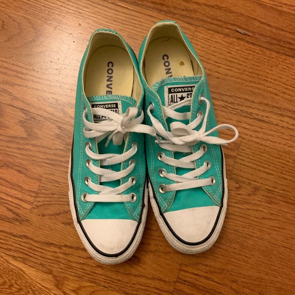 womens teal converse shoes